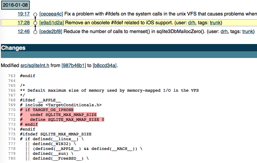 SQLite开启iOS mmap